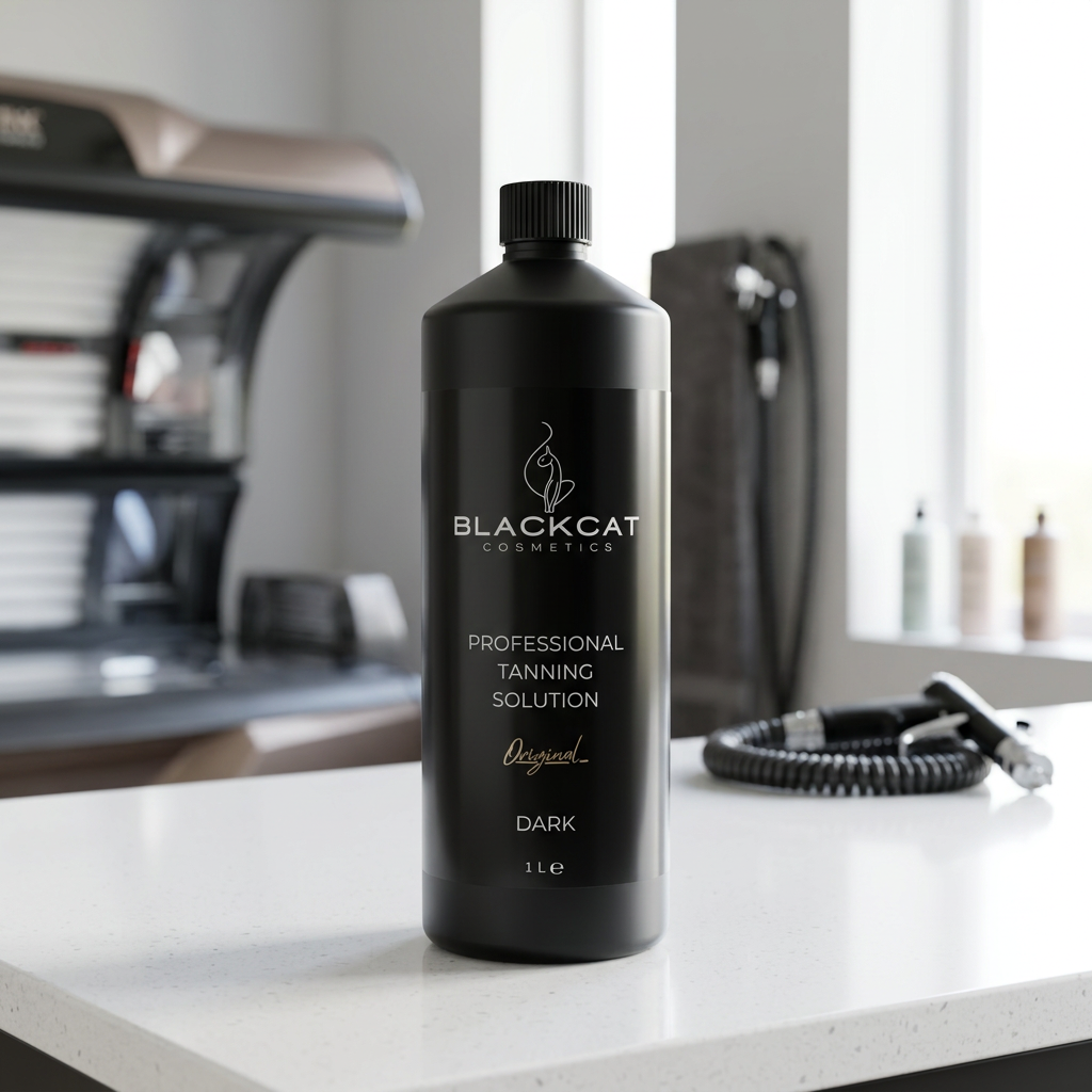 Professional dark spray tan solution 12% DHA for salons 1L tanning formula