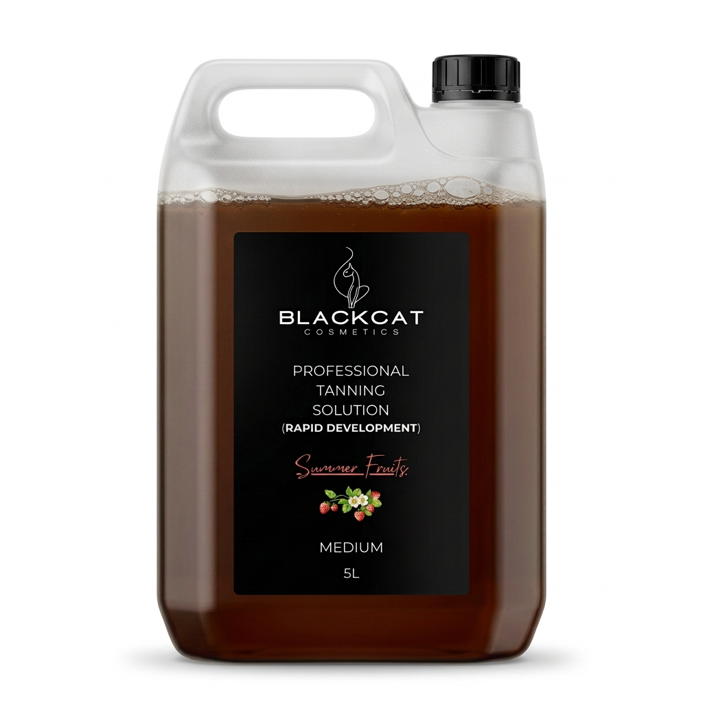 Blackcat Cosmetics dark spray tan solution 12% DHA 5 litre salon container