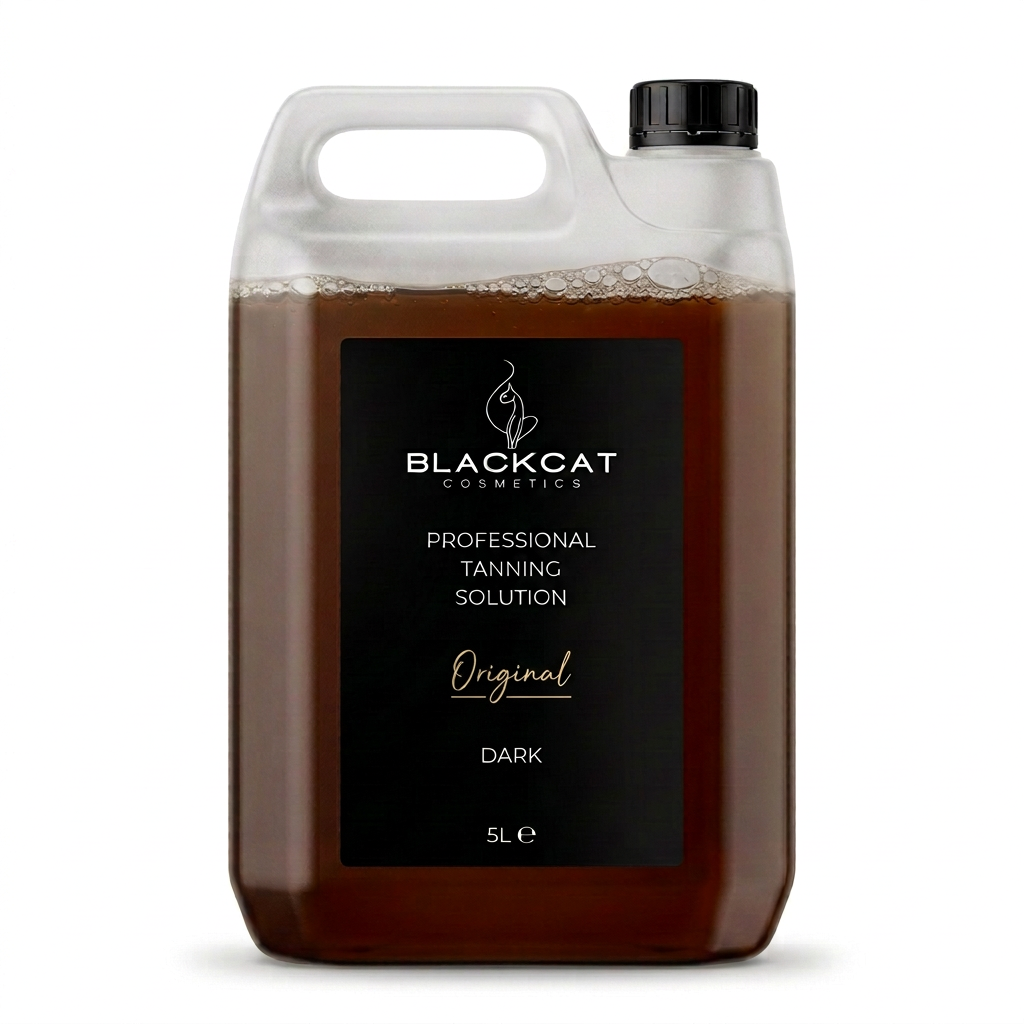 Blackcat Cosmetics dark spray tan solution 12% DHA 5 litre salon container