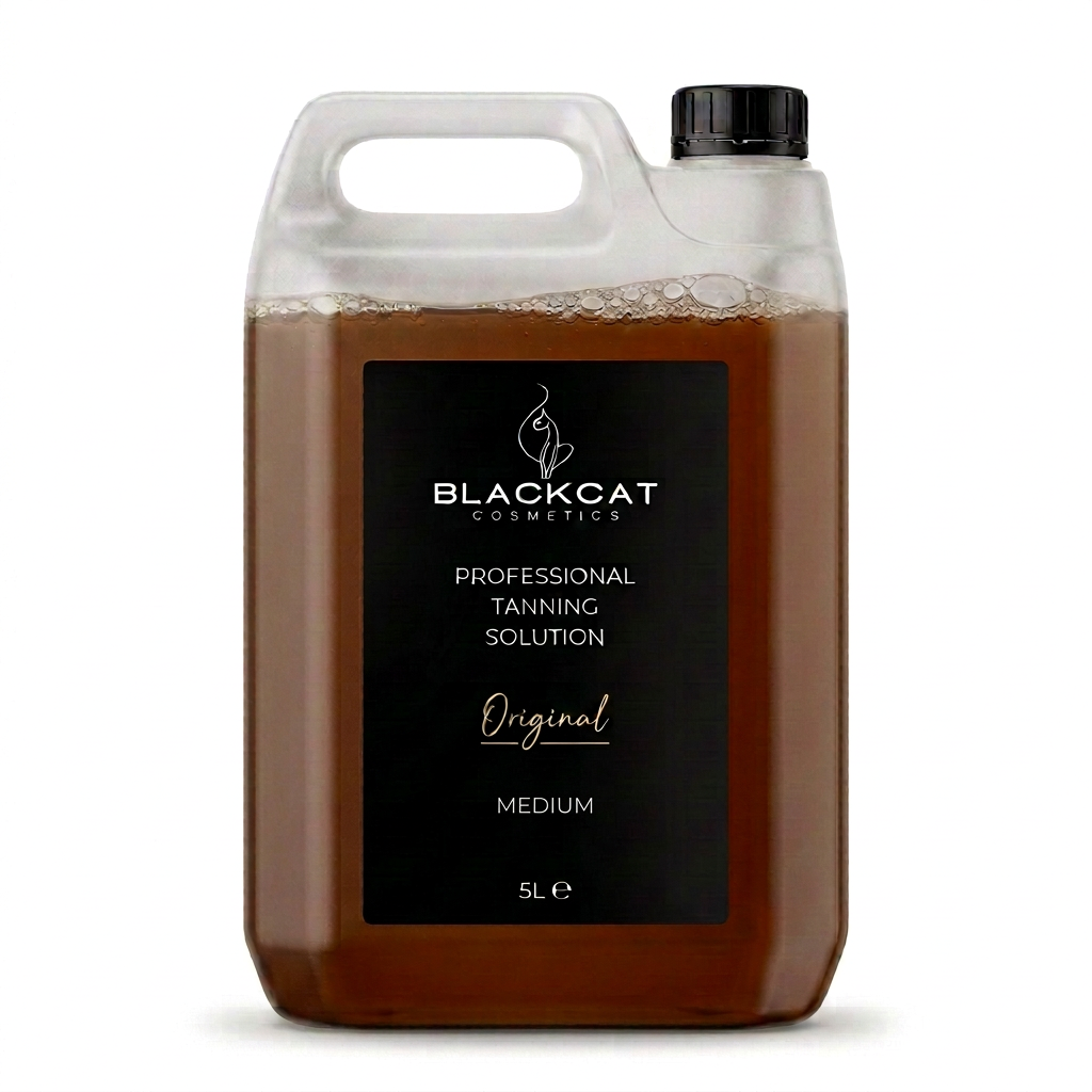 Blackcat Cosmetics medium spray tan solution 10% DHA 5 litre salon container